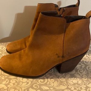 Cognac Suede Cole Haan Booties